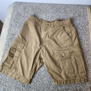 Levi Strauss & Co. Two Horse Brand Men's Cargo Shorts, Brown, W31 Outdoor Hiking